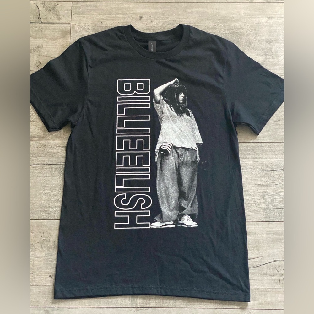 Billie Eilish Black T-Shirt / Hit me hard and soft